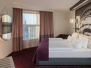 Schlafbereich der Komfort Suite im Dorint Hotel Mannheim